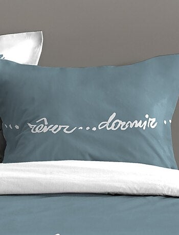 Housse de couette REVERIE + 2 taies coton 57 fils