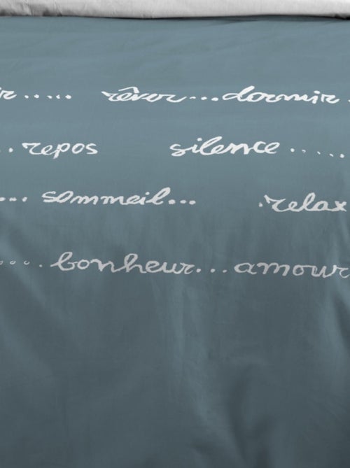 Housse de couette REVERIE + 2 taies coton 57 fils - Kiabi Housse de couette REVERIE + 2 taies coton 57 fils - Kiabi