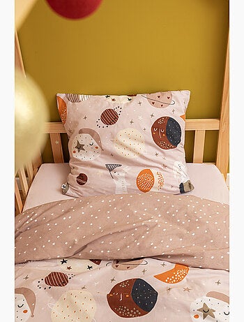 Housse de couette réversible + 1 taie d’oreiller – Coton 57 fils – SKY DREAM