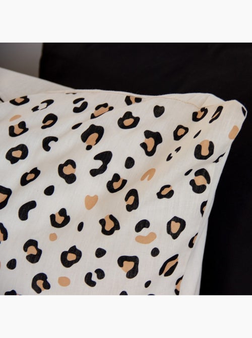 Housse de couette réversible 100% coton 52 fils + taie(s) d'oreiller - Kiabi