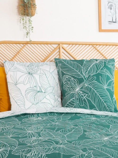 Housse de couette réversible 240x220 TILDA + 2 taies 100% coton adouci 57 fils/cm2 - Kiabi Housse de couette réversible 240x220 TILDA + 2 taies 100% coton adouci 57 fils/cm2 - Kiabi