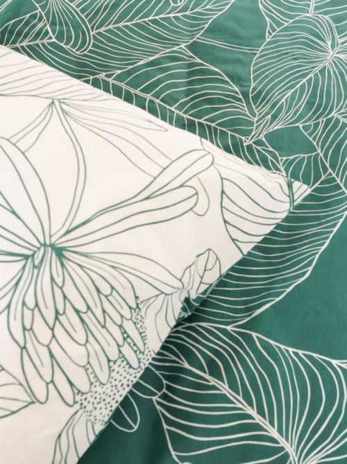 Housse de couette réversible 240x220 TILDA + 2 taies 100% coton adouci 57 fils/cm2 - Kiabi Housse de couette réversible 240x220 TILDA + 2 taies 100% coton adouci 57 fils/cm2 - Kiabi