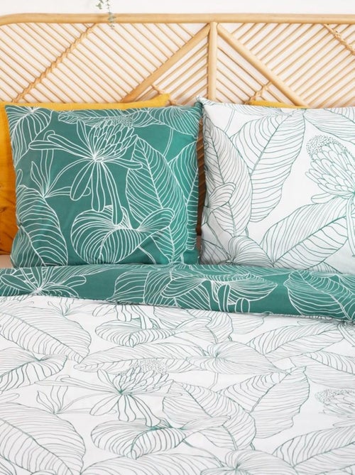 Housse de couette réversible 240x220 TILDA + 2 taies 100% coton adouci 57 fils/cm2 - Kiabi Housse de couette réversible 240x220 TILDA + 2 taies 100% coton adouci 57 fils/cm2 - Kiabi