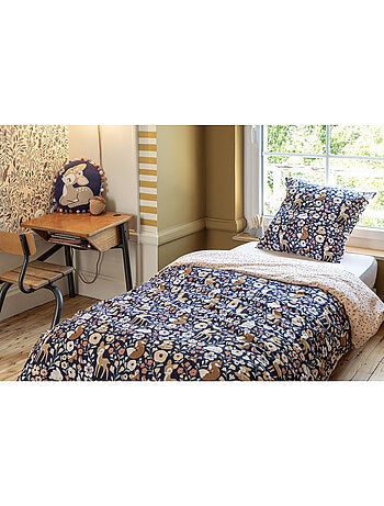 Housse de couette réversible coton 57 fils – Forêt Enchantée