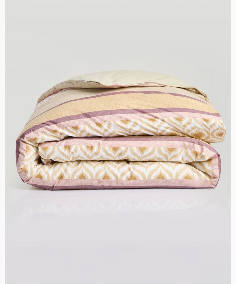 Housse de couette réversible coton 57 fils/cm² - Afibel Rose - Kiabi