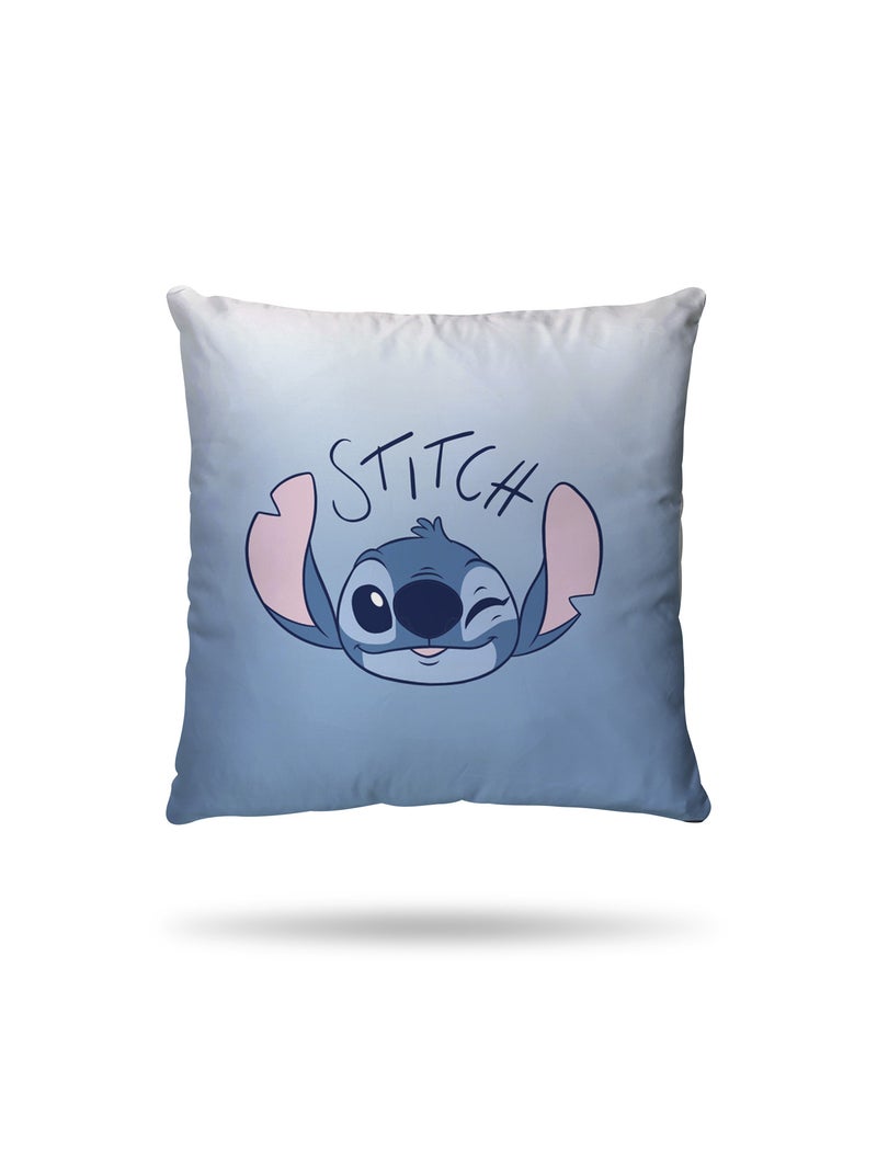 Housse de couette réversible Disney Angel et Stitch 140x200 cm - 100% Coton - Bleu/Rose Bleu - Kiabi