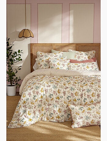 Housse de Couette Réversible Double Gaze de Coton 125 g/m² Ava