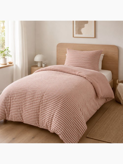 Housse de couette réversible double gaze de coton 125 g/m² livia - Kiabi