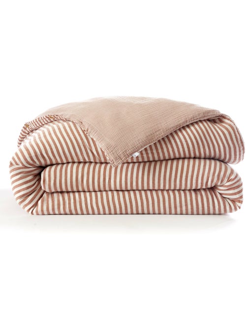 Housse de couette réversible double gaze de coton 125 g/m² livia - Kiabi