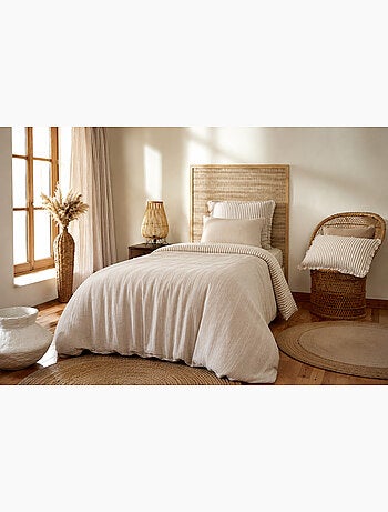 Housse de Couette Réversible Double Gaze de Coton 125 g/m² Livia