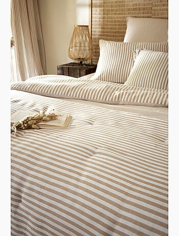 Housse de Couette Réversible Double Gaze de Coton 125 g/m² Livia