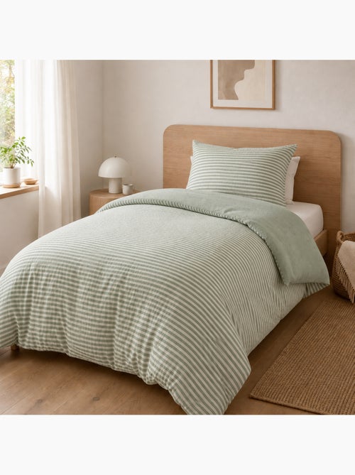 Housse de Couette Réversible Double Gaze de Coton 125 g/m² Livia - Kiabi