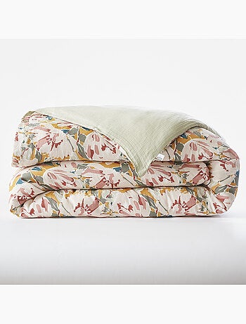 Housse de couette réversible – Double Gaze de Coton Imprimée Clarence