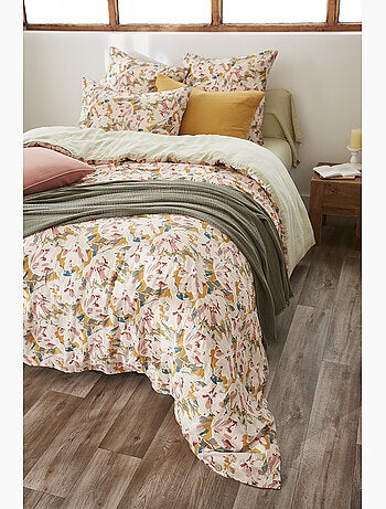 Housse de couette réversible – Double Gaze de Coton Imprimée Clarence