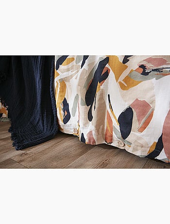 Housse de couette réversible – Double Gaze de coton imprimée – JULIA Eucalyptus