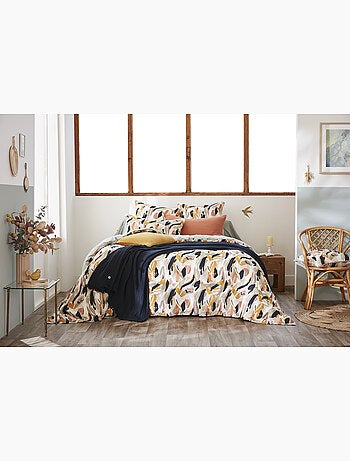 Housse de couette réversible – Double Gaze de coton imprimée – JULIA Eucalyptus