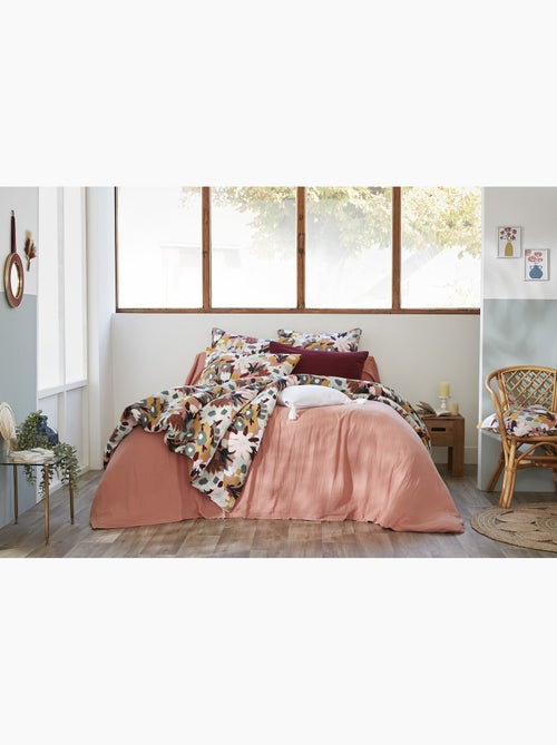 Housse de couette réversible – Double gaze de coton imprimée LÉANE - Kiabi Housse de couette réversible – Double gaze de coton imprimée LÉANE - Kiabi