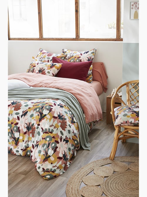 Housse de couette réversible – Double gaze de coton imprimée LÉANE - Kiabi Housse de couette réversible – Double gaze de coton imprimée LÉANE - Kiabi