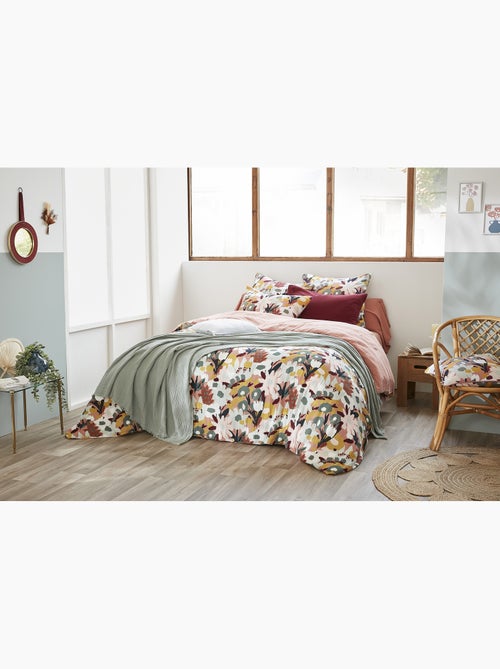 Housse de couette réversible – Double gaze de coton imprimée LÉANE - Kiabi Housse de couette réversible – Double gaze de coton imprimée LÉANE - Kiabi