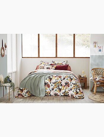 Housse de couette réversible – Double gaze de coton imprimée LÉANE