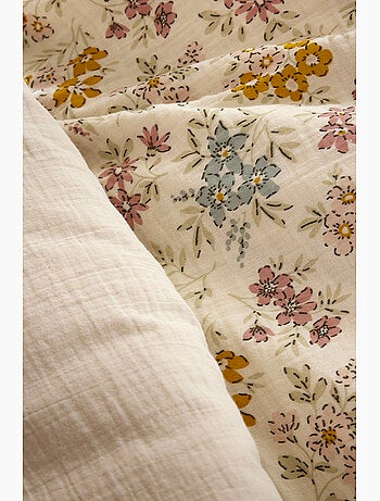 Housse de couette réversible en gaze de coton adèle