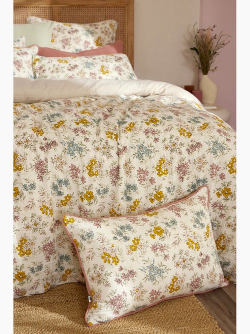 Housse de couette réversible en gaze de coton adèle - Kiabi Housse de couette réversible en gaze de coton adèle - Kiabi