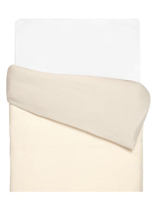 Housse de couette réversible gaze de coton & nid d'abeille SEVIRA KIDS