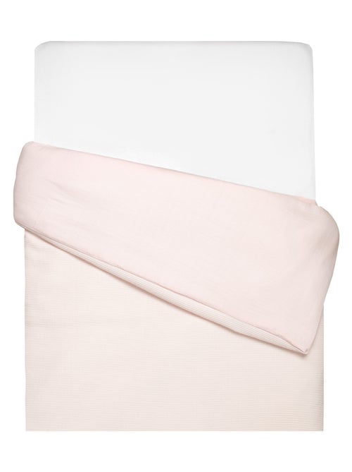 Housse de couette réversible gaze de coton & nid d'abeille SEVIRA KIDS - Kiabi