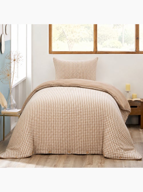 Housse de couette réversible – gaze de coton tissée teintée – carreaux vichy - vickie - Kiabi Housse de couette réversible – gaze de coton tissée teintée – carreaux vichy - vickie - Kiabi