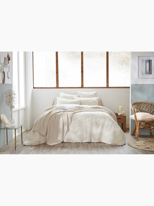 Housse de couette réversible – gaze de coton tissée teintée – carreaux vichy - vickie - Kiabi Housse de couette réversible – gaze de coton tissée teintée – carreaux vichy - vickie - Kiabi