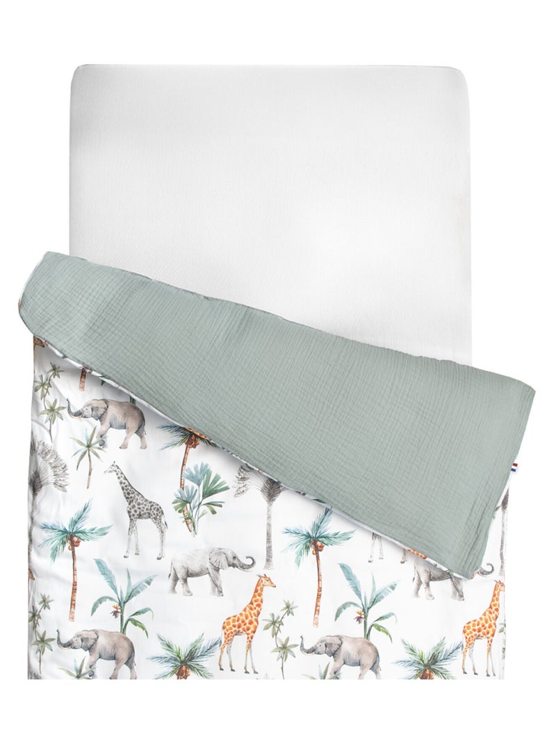 Housse de couette réversible, Safari SEVIRA KIDS Blanc - Kiabi
