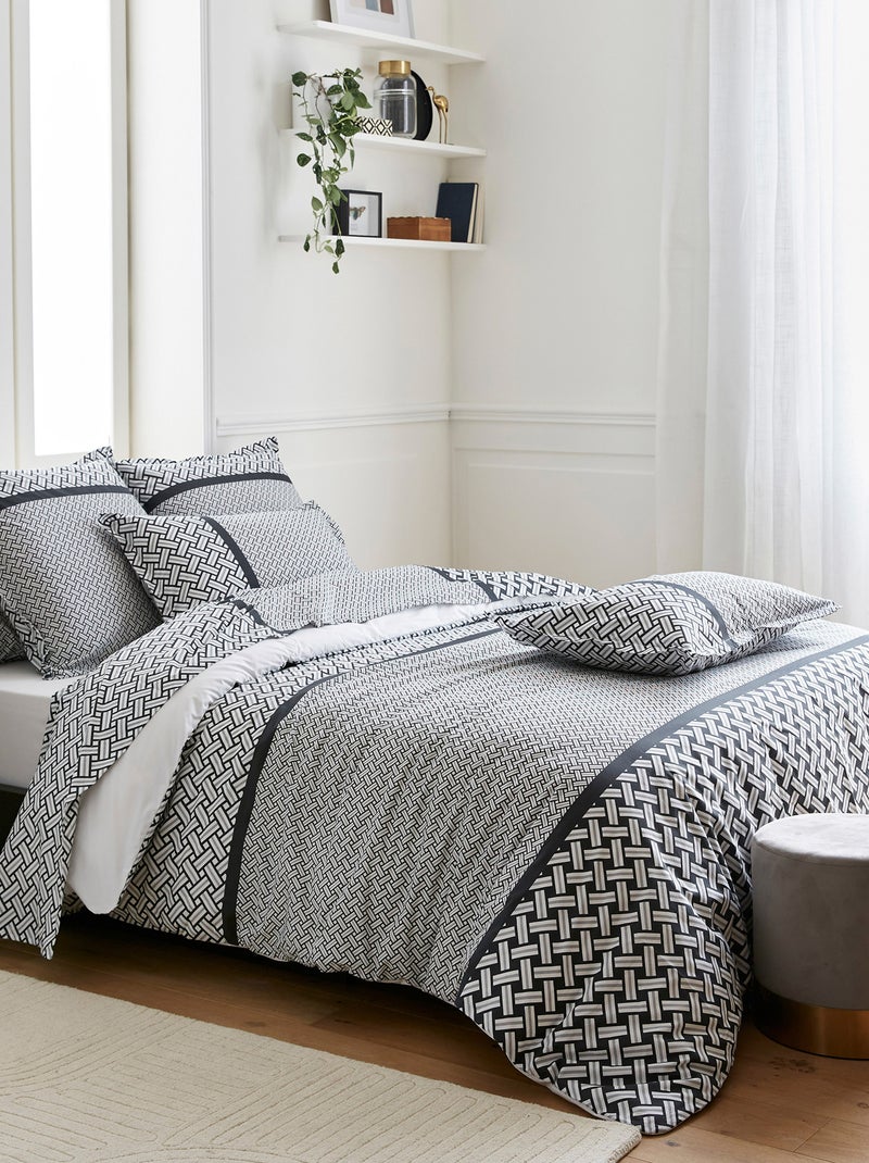 Housse de couette RIVIERA gris anthracite - Kiabi