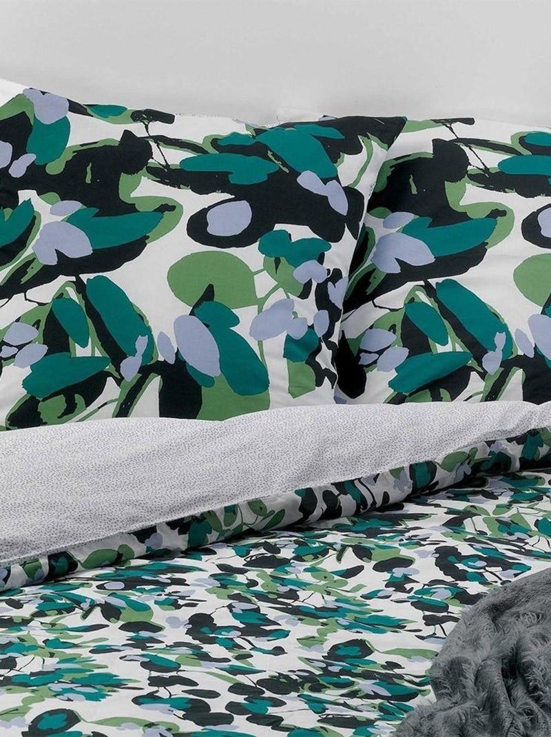 Housse de couette  Sanae + taie(s) 100% coton Bleu - Kiabi