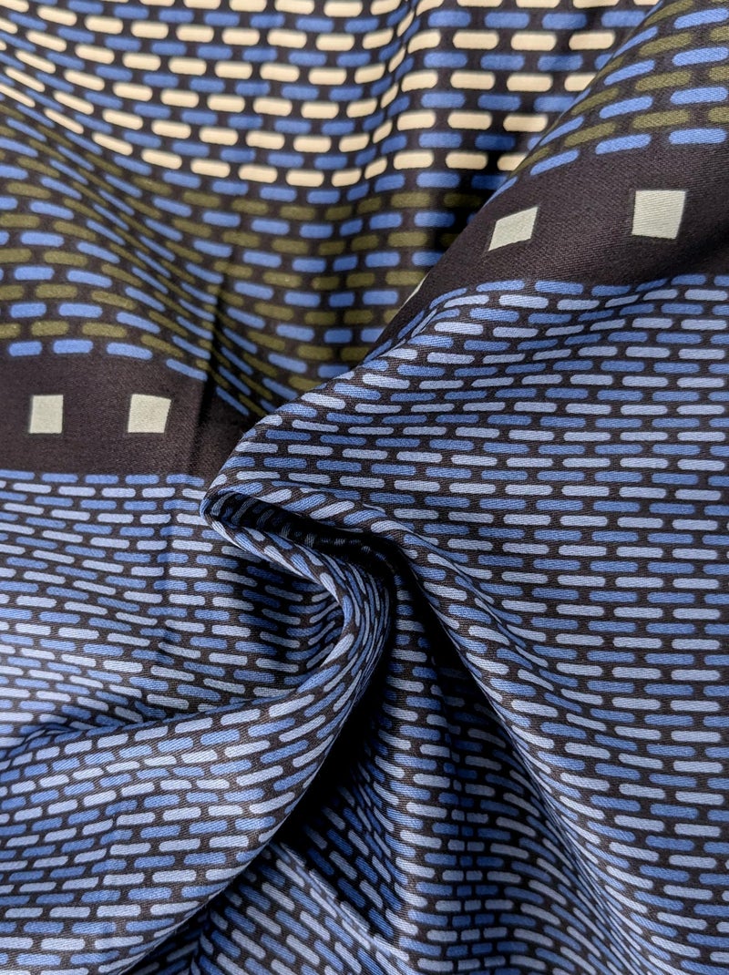 Housse de couette satin coton ENZO Bleu - Kiabi