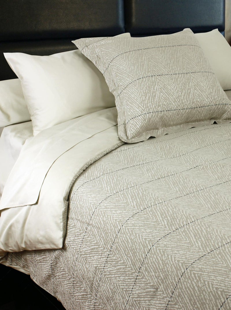 Housse de couette Satin coton ODEON Marron - Kiabi