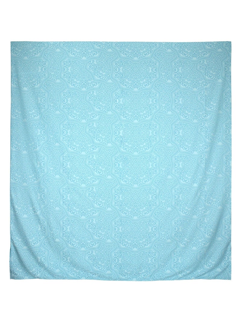 Housse de couette Satin coton PANTHEON Bleu - Kiabi