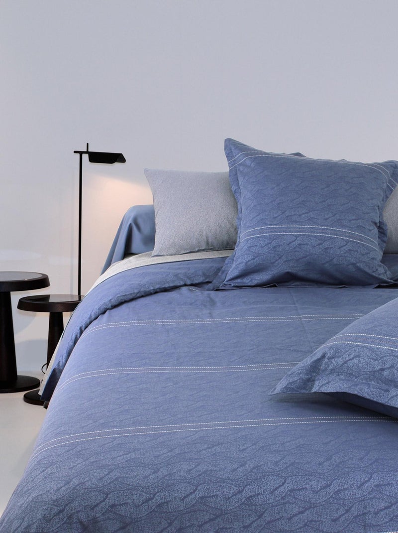 Housse de couette Satin coton VENDOME Bleu - Kiabi