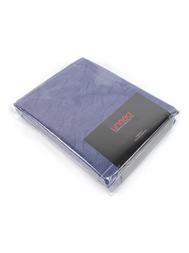 Housse de couette Satin coton VENDOME Bleu - Kiabi