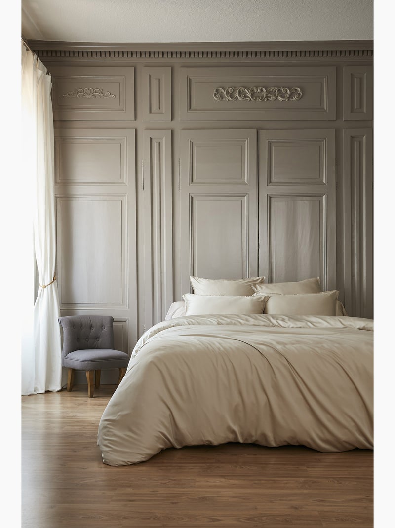 Housse de Couette – Satin de Bambou – Salomé Beige - Kiabi