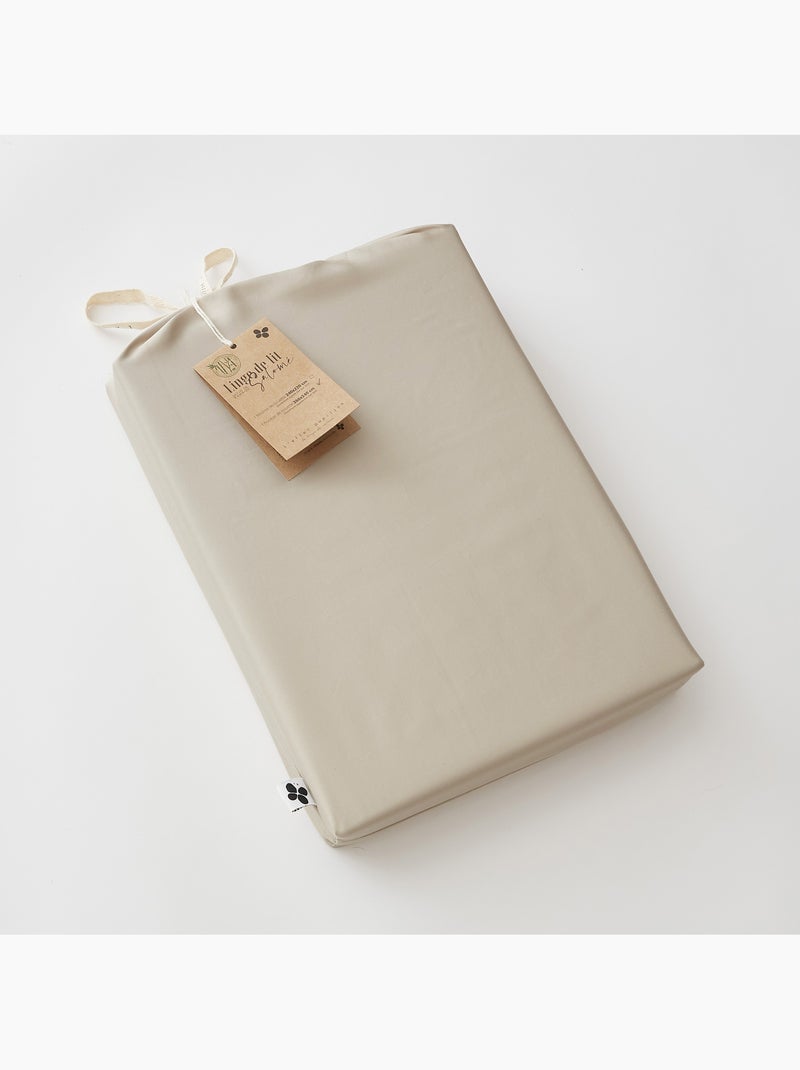 Housse de Couette – Satin de Bambou – Salomé Beige - Kiabi