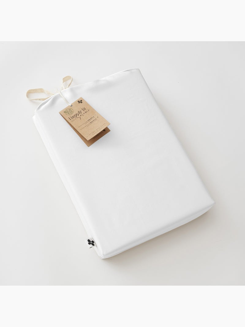 Housse de Couette – Satin de Bambou – Salomé Blanc - Kiabi