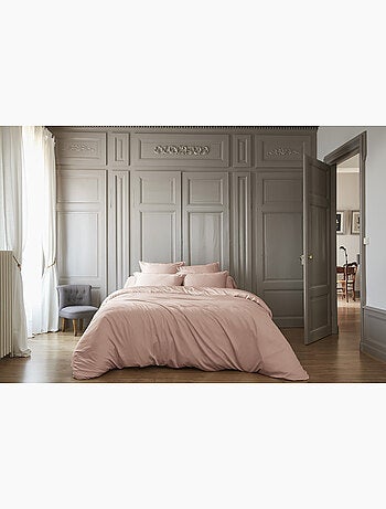 Housse de couette – satin de bambou – salomé