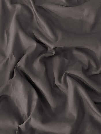 Housse de couette satin de coton anthracite