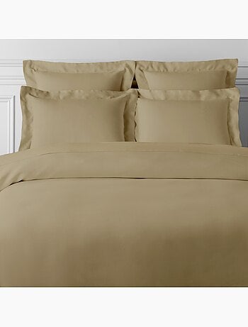 Housse de couette satin de coton gris