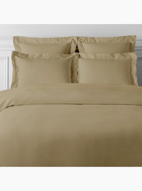 Housse de couette satin de coton beige - Kiabi Housse de couette satin de coton beige - Kiabi