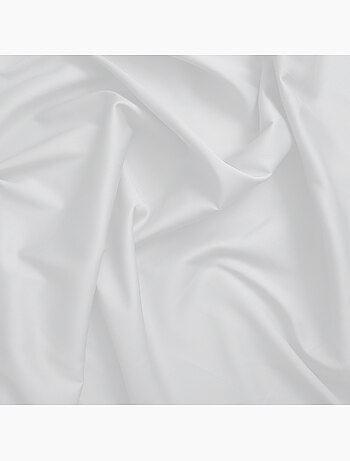 Housse de couette satin de coton blanc