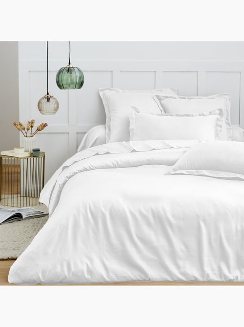 Housse de couette satin de coton blanc - Kiabi Housse de couette satin de coton blanc - Kiabi