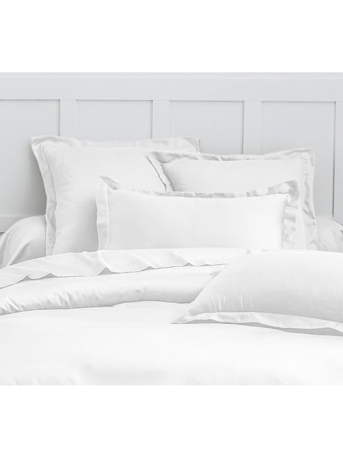 Housse de couette satin de coton blanc - Kiabi Housse de couette satin de coton blanc - Kiabi