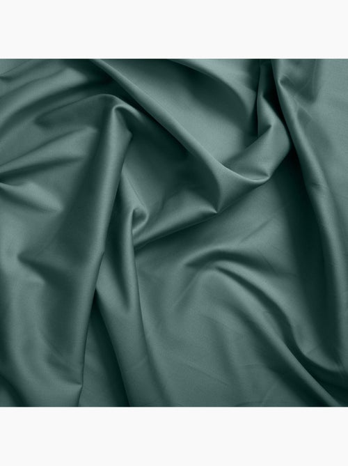 Housse de couette satin de coton céladon - Kiabi Housse de couette satin de coton céladon - Kiabi