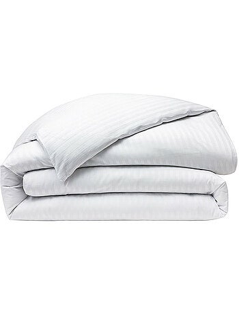 Housse de couette — satin de coton peigné Prestige — rayures